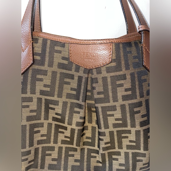 Vintage Fendi Zucca FF logo tote handbag - Picture 2 of 15